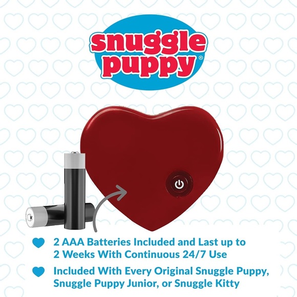 Snuggle Puppy Heartbeat Stuffed Toy for Dogs - Pet Anxiety Relief & Calming Aid - Picture 4 of 8